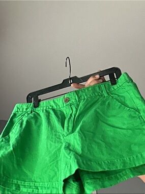 High-Waist Green Women's Shorts